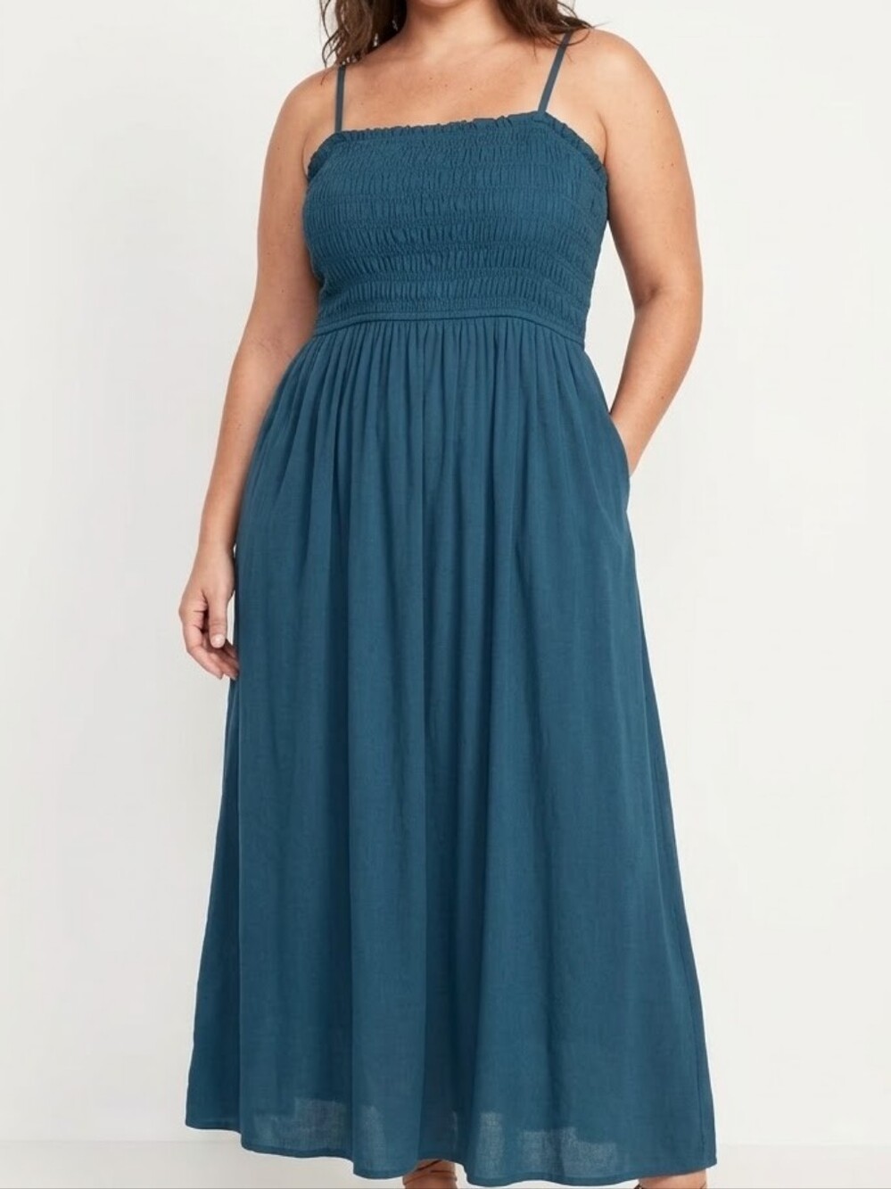 Smocked Bodice Maxi Dress